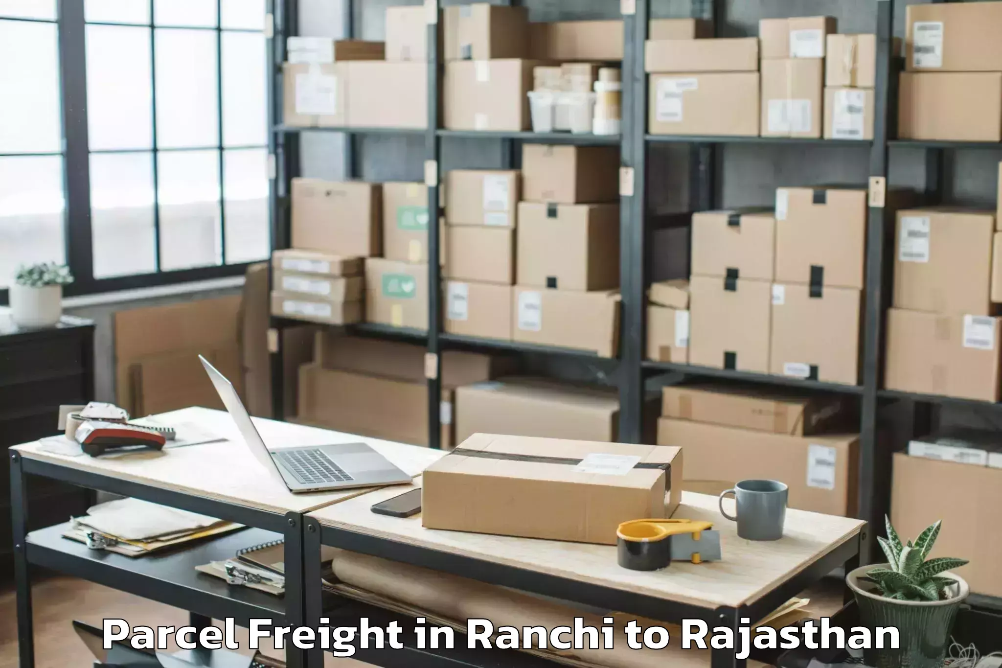 Leading Ranchi to Icfai University Jaipur Jaipur Parcel Freight Provider